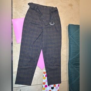 Forever 21 Blue and Tan Plaid Skirt